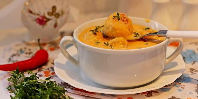 Рецепт тыквенный суп-пюре с фрикадельками