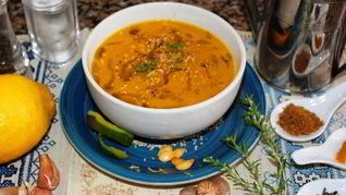 Рецепт Тыквенный суп-пюре с манго и зеленым чаем