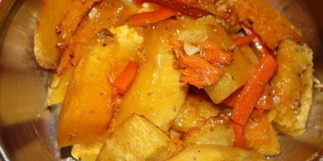 Рецепт тыквенный суп-пюре с манго и зеленым чаем