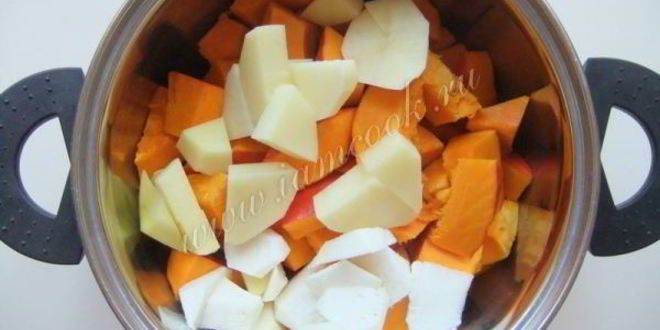 Рецепт тыквенный суп-пюре с морковью