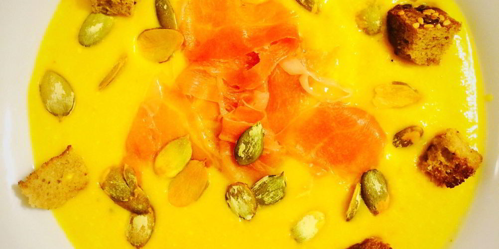 Рецепт тыквенный суп-пюре с фрикадельками