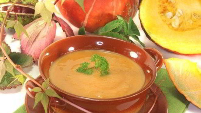 Рецепт Тыквенный суп-пюре с яблоками