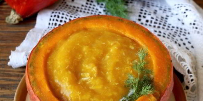 Рецепт тыквенный суп-пюре со сливками