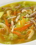 Суп с двумя видами капусты