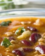 Суп с фасолью и пшеном