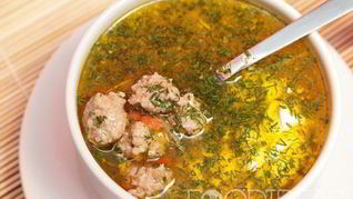 Рецепт Суп с фрикадельками и вермишелью