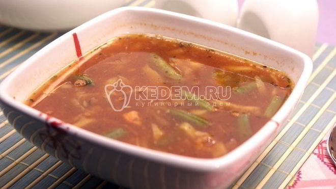 Рецепт Суп с копченой курицей