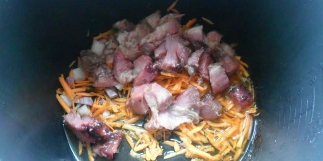 Рецепт суп с мясом в мультиварке
