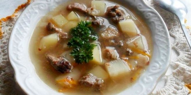 Рецепт суп с мясом в мультиварке