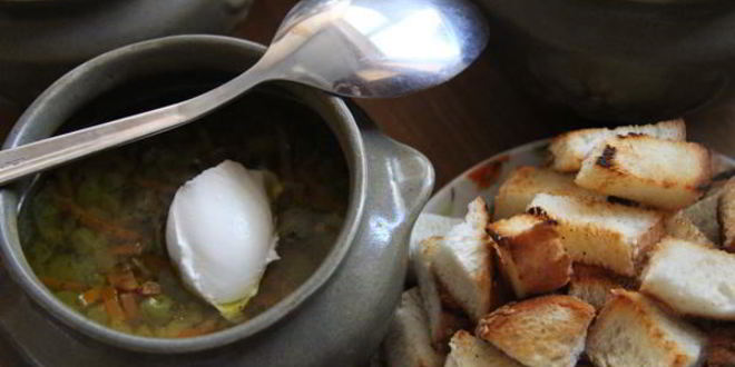 Рецепт суп с зеленым горошком в горшочке