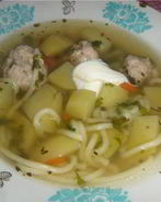 Суп вермишелевый с фрикадельками