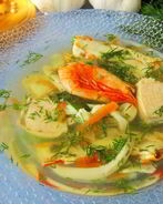 Супчик по-сахалински с кальмаром