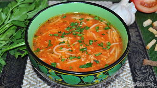 Рецепт Томатно-куриный суп