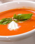 Томатный суп с базиликом