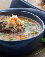 Томатный суп с фрикадельками