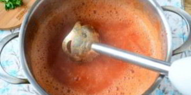 Рецепт томатный суп с перцем и рисом