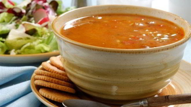 Рецепт Тыквенный суп с чоризо и кинзой