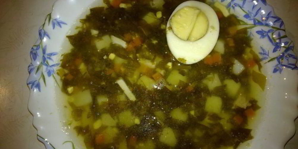 Как приготовить вкусный суп щавелевый с яйцом