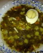 Вкусный суп щавелевый с яйцом