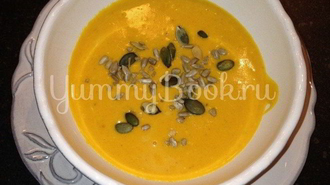 Рецепт Зимний суп с тыквой и имбирем