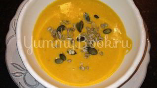 Рецепт Зимний суп с тыквой и имбирем