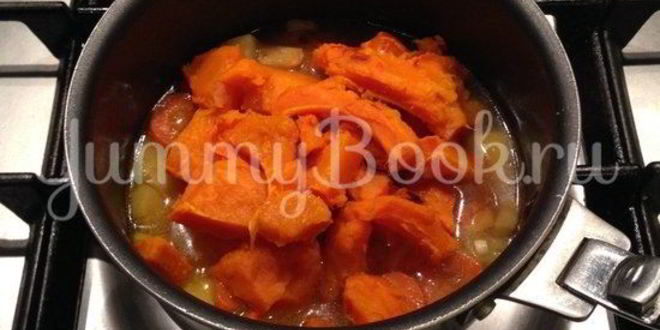 Рецепт зимний суп с тыквой и имбирем