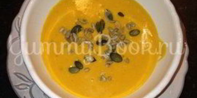 Рецепт зимний суп с тыквой и имбирем