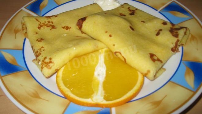 Рецепт Апельсиновые блины