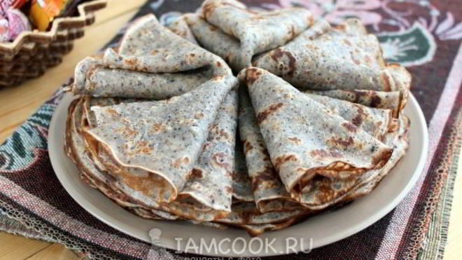 Рецепт Блинчики из черемуховой муки