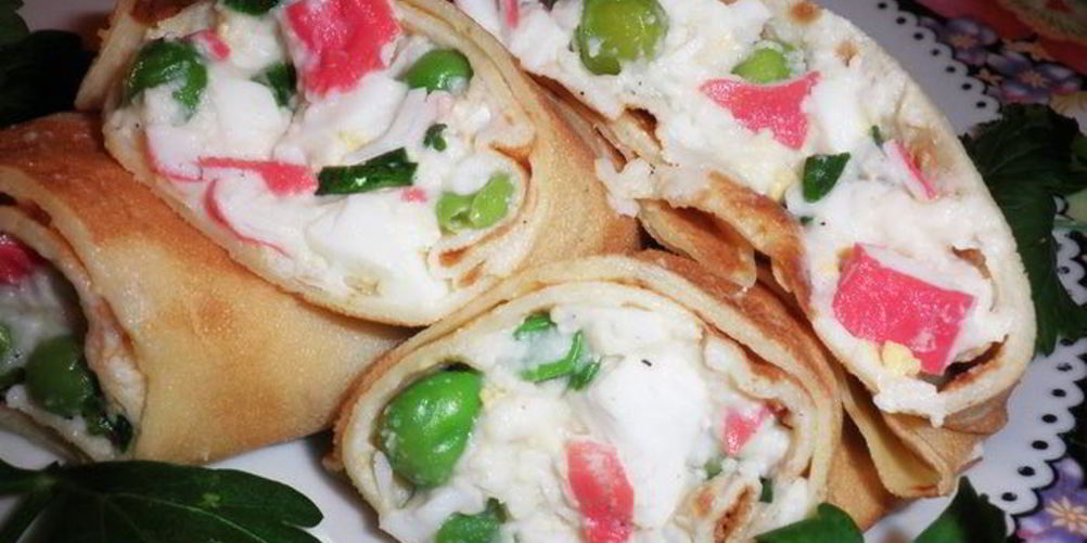 Рецепт блинчики с мясом