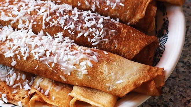 Рецепт Блинчики на кокосовом молоке