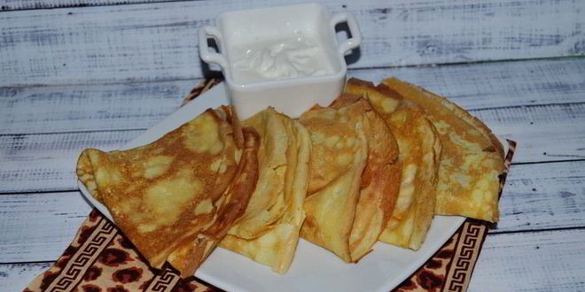 Рецепт блинчики на кукурузном крахмале