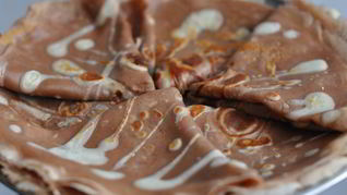 Рецепт Блинчики на молоке шоколадные