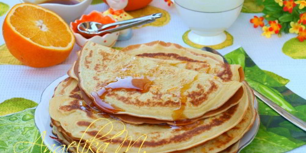 Как приготовить блинчики с апельсиновой цедрой