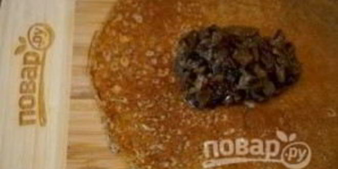 Рецепт блинчики с грибами