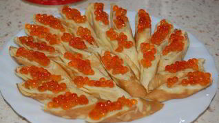 Рецепт Блинчики с икрой
