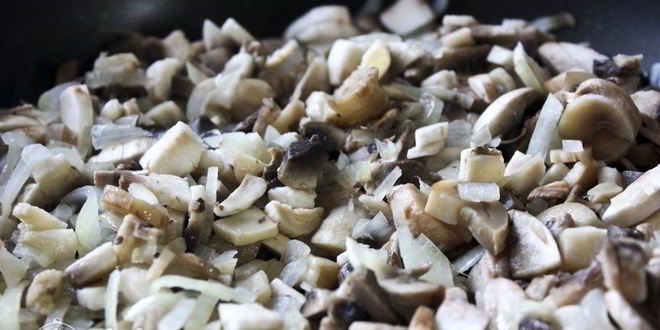 Рецепт блинчики с картошкой и грибами