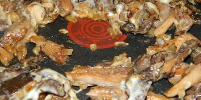 Рецепт блинчики с лесными грибами