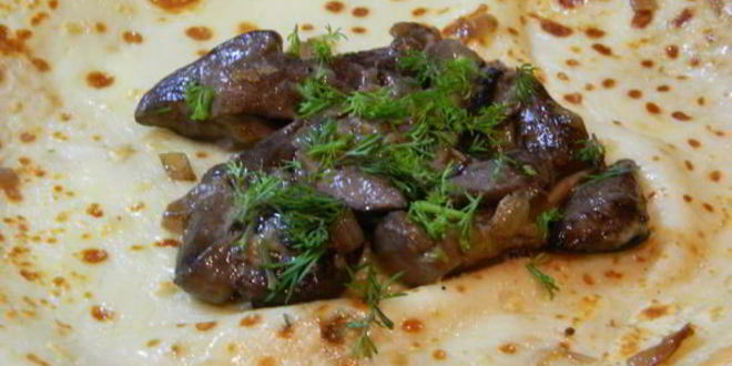 Рецепт блинчики с лесными грибами