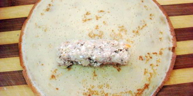 Рецепт блинчики с мясом, морковью и капустой