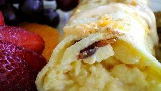 Рецепт Блинчики с начинкой из яиц