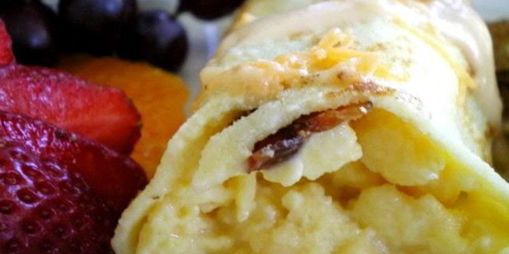 Как приготовить блинчики с начинкой из яиц