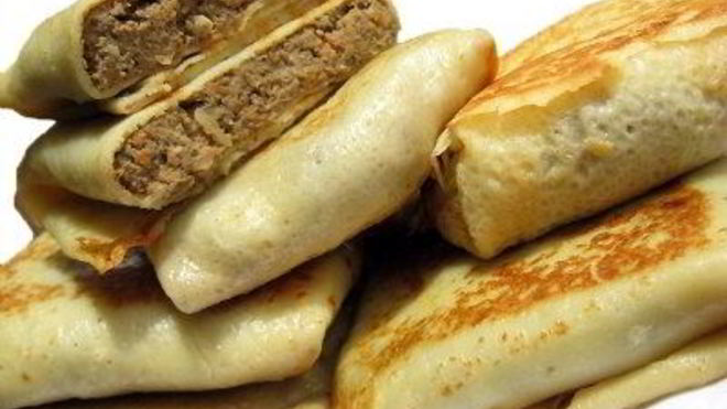 Рецепт Блинчики с печенью и яйцом