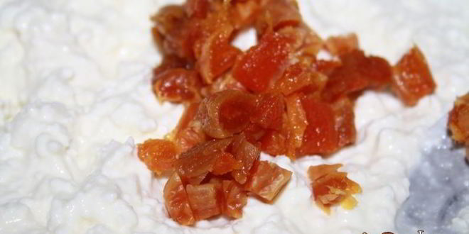 Рецепт блинчики с творогом и курагой, томленые со сливочным маслом