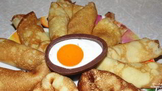 Рецепт Блинчики с вареной сгущенкой