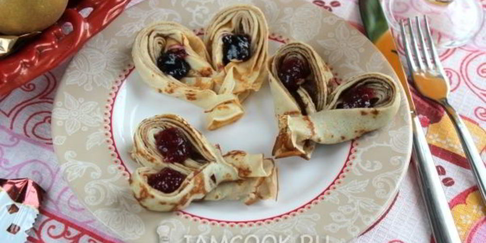 Как приготовить блинчики-сердечки