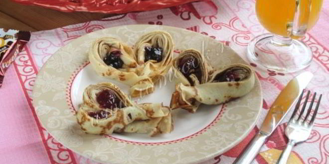 Рецепт блинчики-сердечки