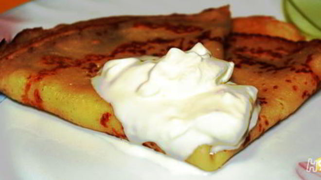 Рецепт Блинчики со сметаной