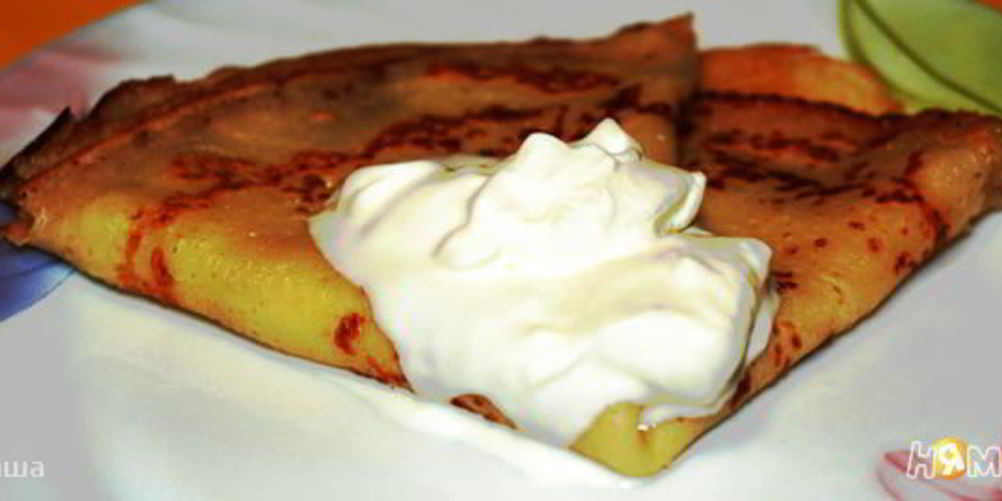 Как приготовить блинчики со сметаной