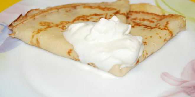 Рецепт блинчики со сметаной